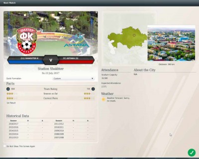 третий скриншот из Чемпионат Казахстана 17/18 для FIFA Manager 18