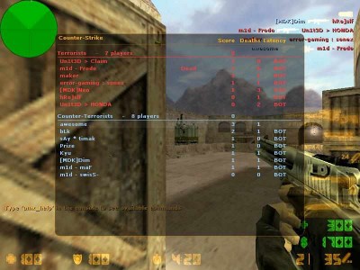 первый скриншот из Боты для Counter Strike 1.6 PodBot 2.5