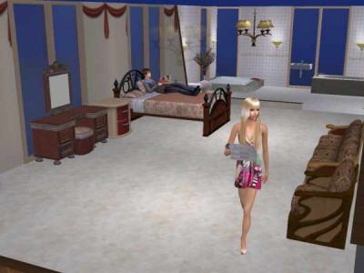 второй скриншот из Симы, прически, одежда, макияж для "The Sims 2"