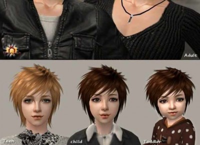 первый скриншот из The Sims 2 Male & Female Hair Donation items