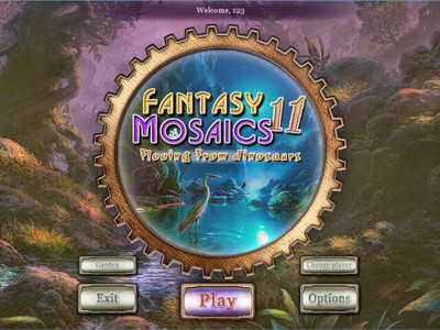 первый скриншот из Fantasy Mosaics 11: Fleeing from Dinosaurs