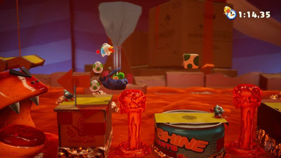 второй скриншот из Yoshi's Crafted World