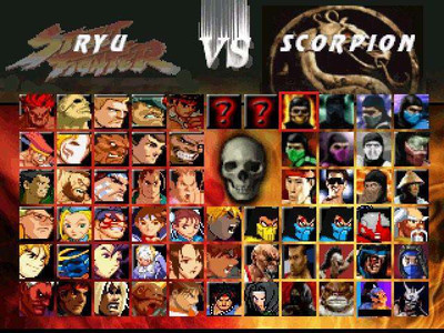 второй скриншот из M.U.G.E.N - Mortal Kombat VS Street Fighter