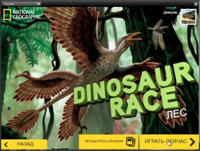 третий скриншот из Dinosaur Race Forest / Гонки Динозавров: Лес