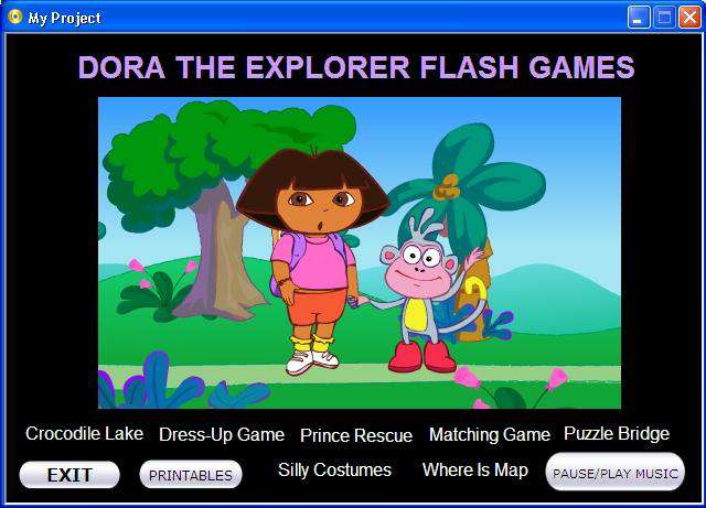 Dora the Explorer Flash Games 7in1