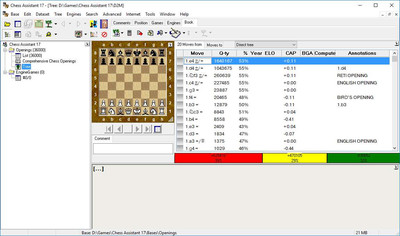 первый скриншот из Chess Assistant 17