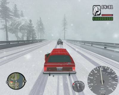 второй скриншот из Grand Theft Auto: San Andreas - Winter Edition