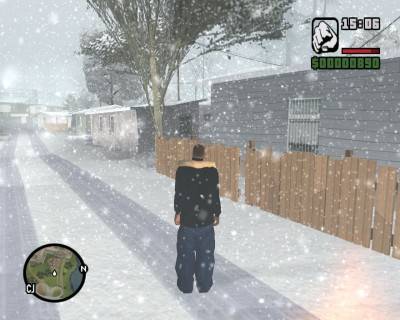 третий скриншот из Grand Theft Auto: San Andreas - Winter Edition