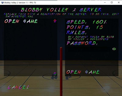 первый скриншот из Волейбол Volley Blobby Online