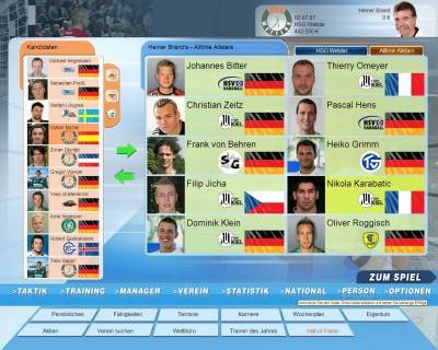 второй скриншот из Handball Manager 2008