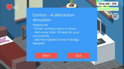 второй скриншот из Control - A distraction simulator