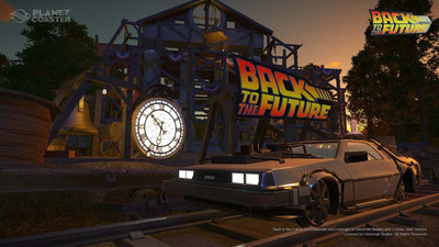 второй скриншот из Planet Coaster - Back to the Future Time Machine Construction Kit