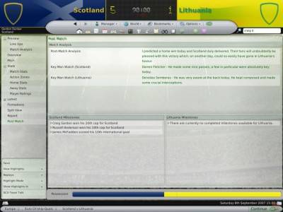 первый скриншот из Football Manager 2008 / FM 2008