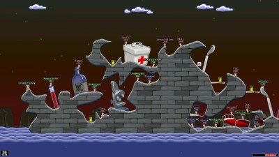 четвертый скриншот из Worms World Party Remastered