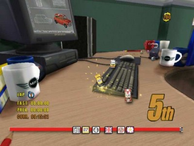 четвертый скриншот из Mini Desktop Racing