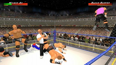 второй скриншот из Wrestling Revolution 3D