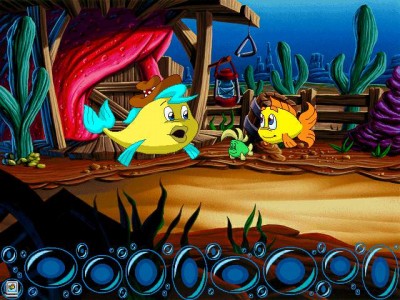 третий скриншот из Freddi Fish 4: The Case of the Hogfish Rustlers of Briny Gulch / Рыбка Фредди: Дело о шайке из Солёного Ущелья