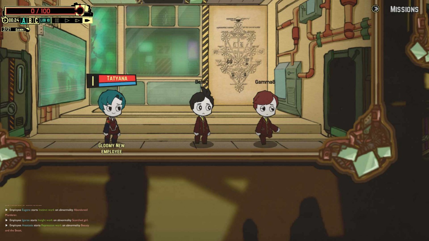 Lobotomy corp clerks