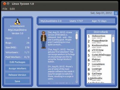 четвертый скриншот из Linux Tycoon