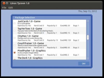 третий скриншот из Linux Tycoon