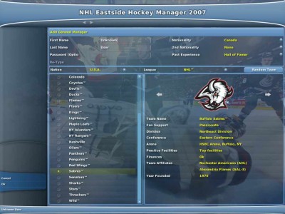 второй скриншот из NHL Eastside Hockey Manager 2007