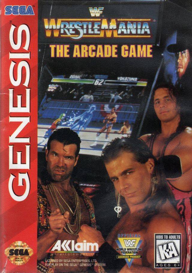 Обложка WWF WrestleMania: The Arcade Game