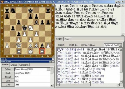 второй скриншот из Chess Assistant 10