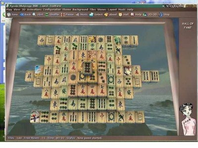 второй скриншот из Kyodai Mahjongg 2006