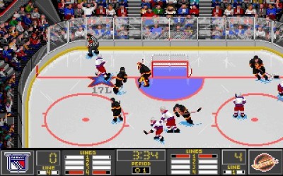 первый скриншот из NHL Hockey '95