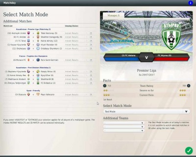 четвертый скриншот из Чемпионат Казахстана 17/18 для FIFA Manager 18
