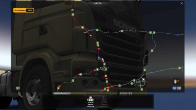 второй скриншот из Euro Truck Simulator карта 14.0 для v1.2, 1.3