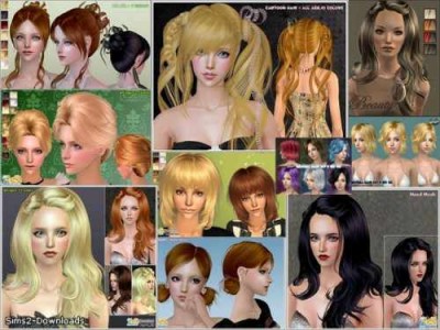 первый скриншот из Sims 2: Стильные причёски