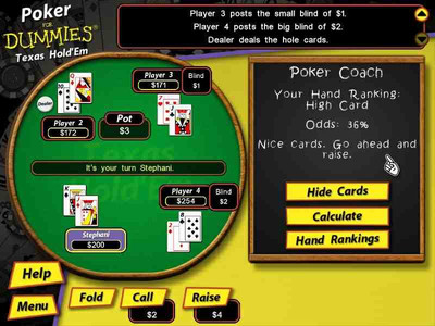 первый скриншот из Poker for dummies