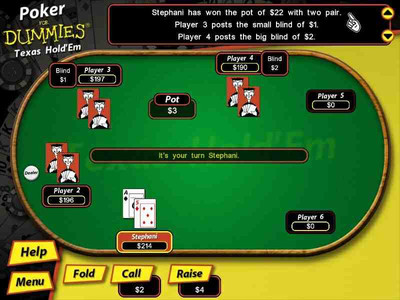 второй скриншот из Poker for dummies
