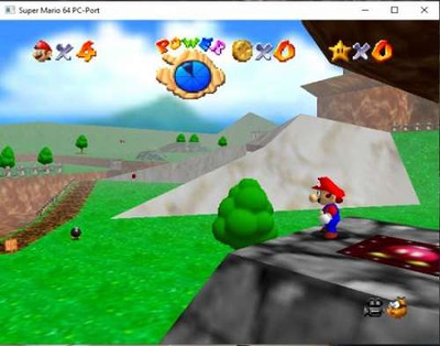 первый скриншот из Super Mario 64