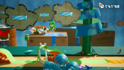 четвертый скриншот из Yoshi's Crafted World