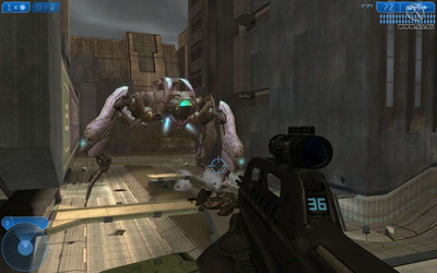 первый скриншот из Halo, Halo 2 с нормальным углом обзора