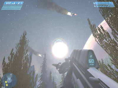 второй скриншот из Halo, Halo 2 с нормальным углом обзора