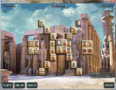 второй скриншот из World's Greatest Temples Mahjong
