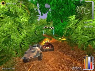 второй скриншот из Гонки по джунглям: Игра на выживание / HyperBall Racing