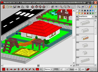 третий скриншот из BlockCAD, LEGO Digital Designer Конструкторы Лего