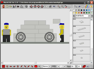 первый скриншот из BlockCAD, LEGO Digital Designer Конструкторы Лего