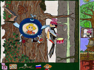 второй скриншот из Milli-Methas Abenteuerreise in den Baum / Юля Крохотуля спасает Старый Дуб