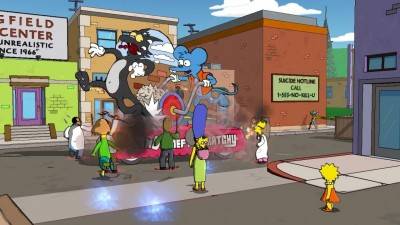 третий скриншот из The Simpsons Game