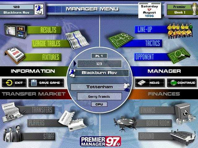 второй скриншот из Premier Manager 97,98