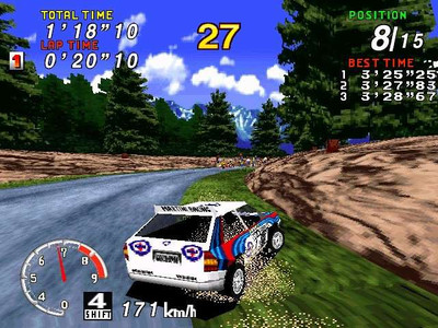 второй скриншот из Sega Rally Championship