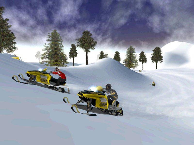 Игра гонки на снегоходах. Ski Doo Team Racing. Ski-Doo x-Team Racing. Ski-Doo: снежный экстрим / Ski-Doo x-Team Racing (2001) PC. Гонки на снегоходах.