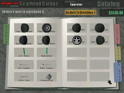третий скриншот из Snap-on presents Gearhead Garage: The Virtual Mechanic / Супер Механикс