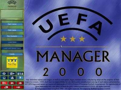 Обложка UEFA Manager 2000