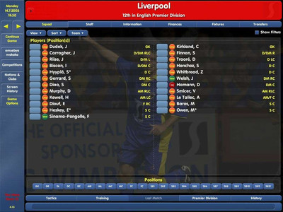 первый скриншот из Championship Manager: Season 01/02
